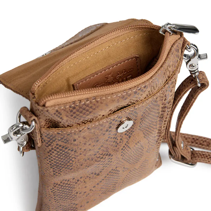 DEPECHE - Mobile Bag Camel Snake