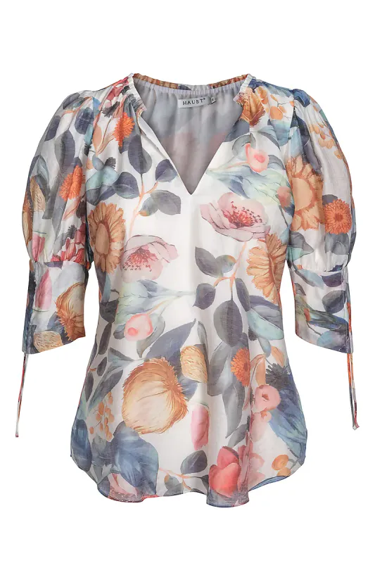 HAUST - Feminine Sleeve Blouse Multi