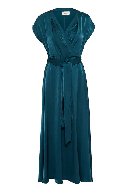 Hovedbilde CREAM - Noretta Dress Petrol Blue