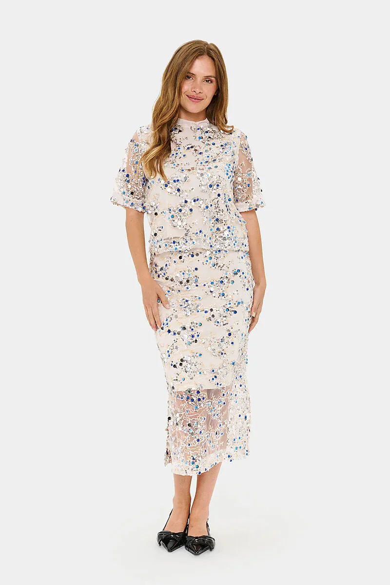 SAINT TROPEZ - Nelda Blouse Marzipan