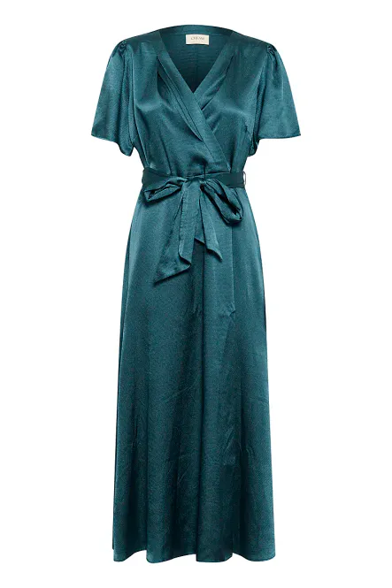 Hovedbilde CREAM - Loretta SS Maxi Dress Petrol Blue