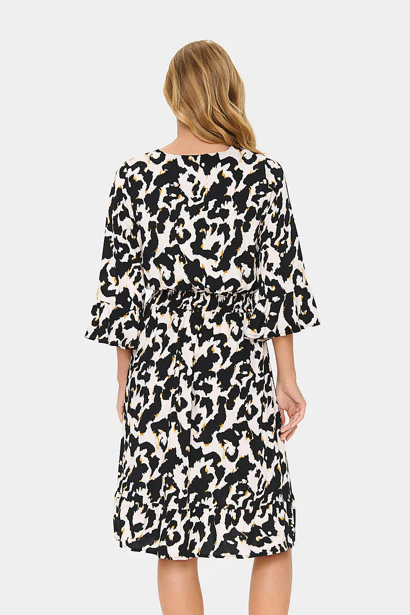 SAINT TROPEZ - Marca Kjole Orchid Painted Leopard