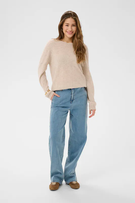 CREAM - Visti Straight Leg Pant Cleveland Light Blue Denim