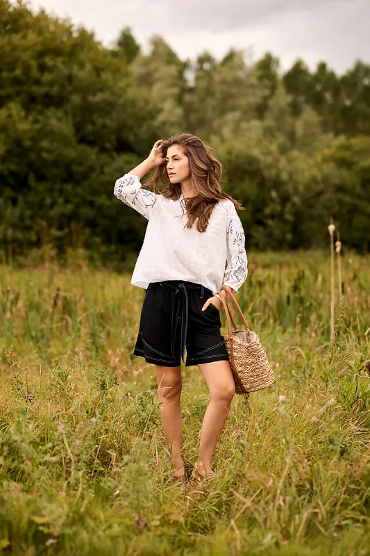 CREAM - Sereni Blouse Snow White