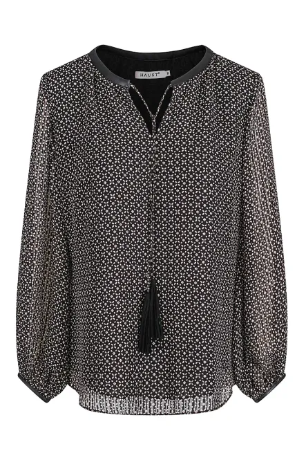 Hovedbilde HAUST - Detailed Chiffon Blouse Black