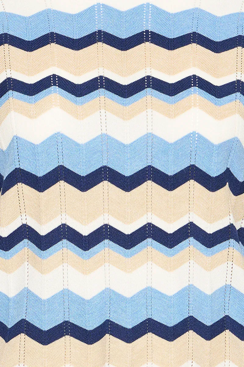 B.YOUNG - Mmorla Pointelle T-shirt Della Robbia Blue